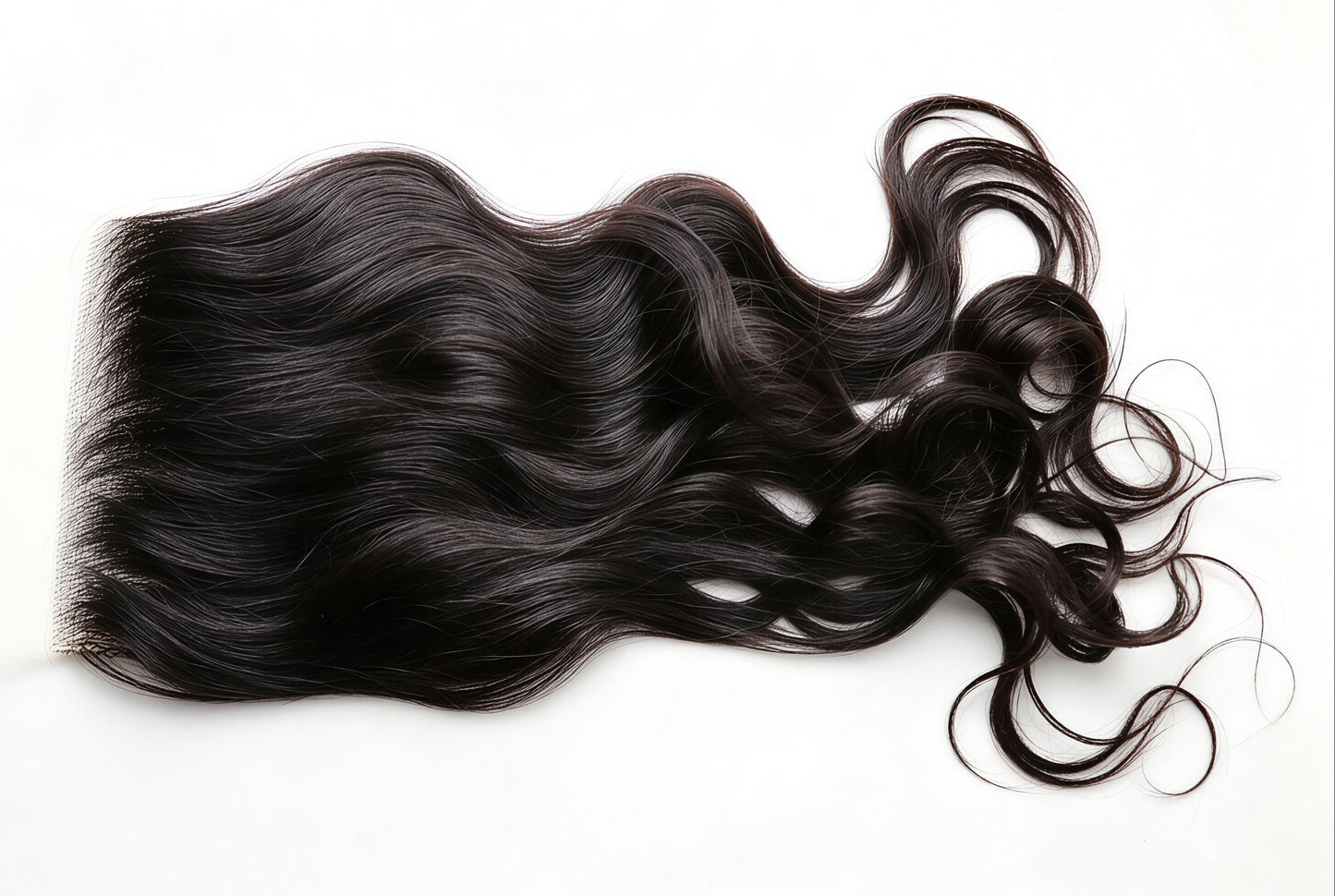 HD Raw Indian 5x5 Closure Natural Wavy Hair