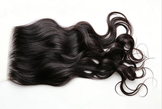 HD Raw Indian 5x5 Closure Natural Wavy Hair