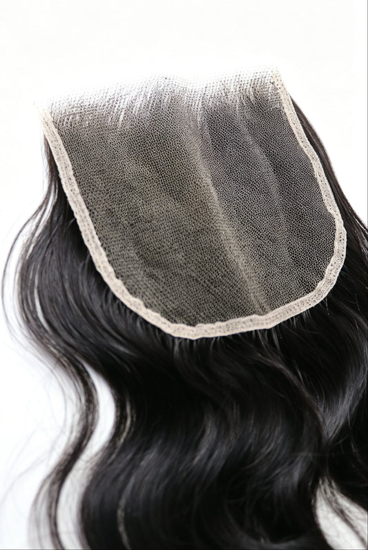 HD Raw Indian 5x5 Closure Natural Wavy Hair